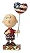 Enesco Jim Shore Peanuts Patriotic Charlie Brown Figurine, 9