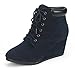 DREAM PAIRS TOWERR Women's Fashion Casual Outdoor Low Wedge Heel Booties Shoes