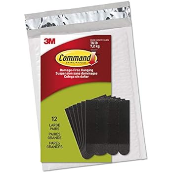 Command Picture Hanging Strips, Black, Decorate Damage-Free, Easy to Open Packaging (PH206BLK-12NA)