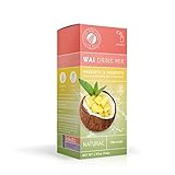 Wai Powdered Drink Mix: Pina Colada - 1 Box of 6 Single Serve Packets - Probiotic Flavored Water Enhancer Powder - Natural, No Added Sugar, Artificial Free