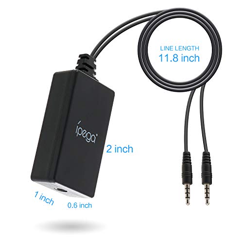 Audio Converter for Nintendo Switch, 2 in 1 Audio Chat Adapter for Nintendo Switch - Support Voice Chat with Your Headphone