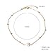 Artilady Freshwater Pearl Choker Necklace Gold Chain Necklace for Women Jewelry
