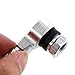 uxcell 90 Degree Angled Motorcycle Tire Tyre Tubeless Air Valve Extension Stem Silver Tone 2pcs