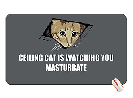 Cats Masturbation Meme Ceiling Cat Mouse Pad Computer Mousepad