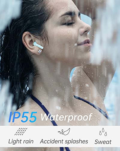 GIEC Wireless Earbuds Bluetooth Earbuds Noise Cancelling with Charging Case IP55 Waterproof Stereo Sound Wireless Earphones in Ear Sport Earbuds Wireless Headphones for Workout Free Headset