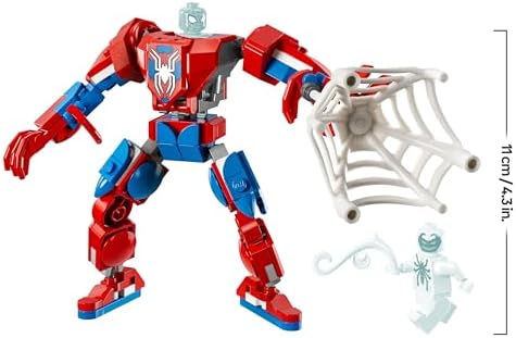 LEGO Marvel Spider-Man vs. Anti-Venom Robotic Armor Superhero Toy com Figura de Robô e Minifiguras, Role Playing e Jogo de Batalha, Presente para Meninos e Meninas 6 Anos e Mais Velhos 76308