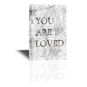 Canvas Wall Art - You are Loved Quotes - Gallery Wrap Modern Home Art | Ready to Hang - 12x18 inches