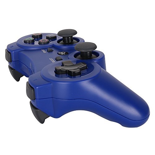 PS3 Controller Wireless Dualshock3 - OUBANG PS3 Remote,Best DS3 Joystick Gift for Kids Bluetooth Gaming Sixaxis Control Gamepad Game Accessories for PlayStation3 with Micro Cable(Blue)