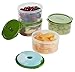 Fit & Fresh Perfect Portion Kit, Value Set Includes Reusable Portion Control Containers with Removable Ice Packs, BPA-Free Food Storage for School, Work, On-the-Go Snacks