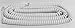 The VoIP Lounge Replacement 25 Foot Long White Handset Curly Cord for AT&T Phone primary