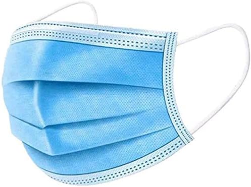 50 Disposable Face Masks Surgical Medical Dental Industrial Quality 3-Ply New Blue