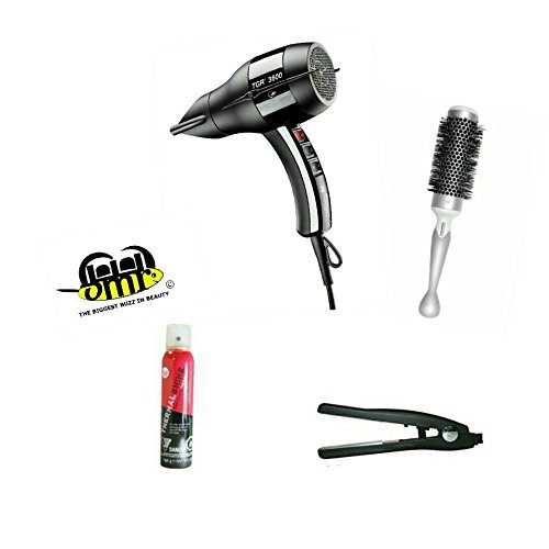 Velecta Paramount TGR 3600 with thermal brush, shine spray, and FREE mini flat iron
