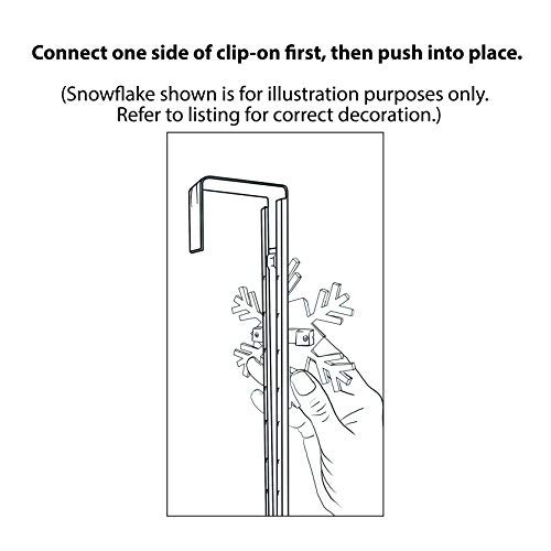 image for Haute Decor Adjustable Length Wreath Hanger with Interchangeable Icons