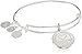 Alex and Ani Because I Love You With Swarovski® Crystal Shiny Silver Bangle Bracelet