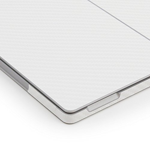 ArmorSuit - Surface Pro 2017 Screen Protector + White Carbon Fiber Skin Back Protector MilitaryShield w/ Lifetime Replacements - Front Anti-Bubble Ultra HD Shield