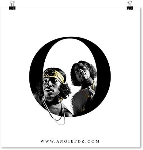 Outkast Andre 3000 Big Boi Mini Print 4" x 4" Hip Hop Rap Print