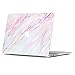 GMYLE MacBook Air 13 Inch Case A1466 A1369 Old Version 2010 2017, Handle Carrying Sleeve Bag, Keyboard Cover 3 in 1 Set (Pink Marble & Pink)