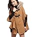 Vobaga Women's Princess Style Poncho loose Hood Jacket