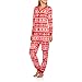 Secret Treasures Women's Red Nosed Moose Micro Fleece Union Suit Pajamas (XX-Large 18/20)