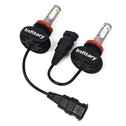 ALUNAR H11/H8/H9 Car LED Headlight Bulbs All-in-One Conversion Kit Plug Play White CSP Chip H4 Hi/Lo 50w 8000lm Auto Head Lamp 12V Replace LED Headlight Bulbs Vehicle Lighting