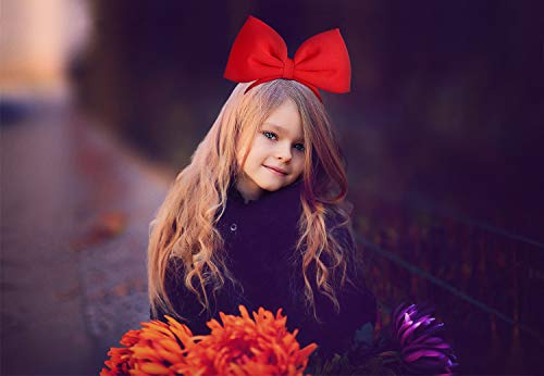 Bow Headband Red Bowknot headband Big Bow Headdress for Girls and Women, Christmas Hair Hoop Headwear Hair Accessories for Party, Cosplay and Costume - Thumbnail 3