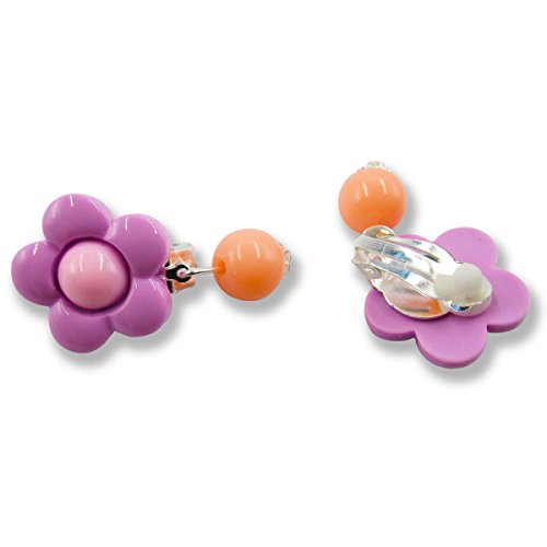 image for 7 Pair Pretend Clip-on Earrings with Pendants for Girls and 3 Pair Hai