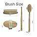 Bath Body Dry Brush Best for Lymphatic Drainage wash Toxin Away, Deep Cleansing, Scrub Your Back, Exfoliate, Cleanse, Detox. Natural Boar Bristles, Makes Your Skin Glow