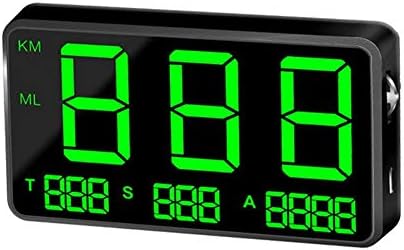 Kbsin212 HUD Car Universal Car Head Up Display Speed Meter KM/H MPH for Bicycle Motorcycle Car Black