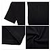 MISSKY Women Pullover Stripe Pocket Short Sleeve Slim Sweatshirt Causal Hoodie Dress (M, Black Short Sleeve)
