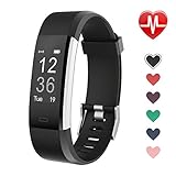 LETSCOM Fitness Tracker, Activity Tracker with Heart Rate Monitor, Step Counter, Sleep Monitor, Calorie Counter, Pedometer, IP67 Waterproof, Smart Watch for Kids Women and Men
