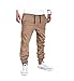 YUNY Mens Outdoor Harem Running Jogger Bottom Pants Khaki XL