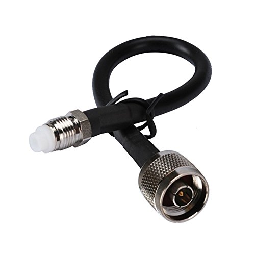 20in Rf Connector Fme Jack to N Male Straight Assembly Extension Coaxial Cable Rg58 50cm for Wireless Antenna Ships From USA