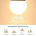Acaxin A15 LED Bulb 6W, LED Light Bulbs 60 Watt Equivalent,Warm White 2700K Non-Dimmable Bright E26/E27 LED Bulb with 600 Lumen for Home Lighting Decorative,6-pack