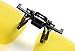 Foucome Yellow Night Vision Polarized Clip-on Flip up Metal Clip Sunglasses Driving Eyewear