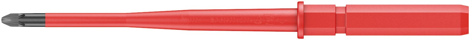 Wera 05003455001 PZ1 x 154 mm "Kraftform Kompakt VDE 65iS" Inter-Changeable Blade - Silver