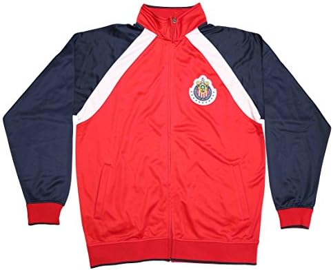 Chivas De Guadalajara Football Soccer Men's Trainer Track Jacket Away Small Red/Navy
