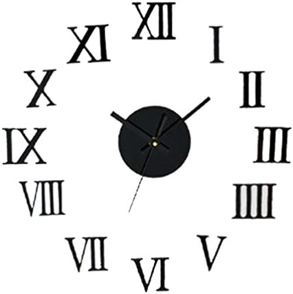 MATMO Fashionable Creative DIY Wall Clock Stickers Roman Numeral Clock Home Decoration