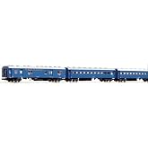 KATO 10-034-1 N Gauge Old Passenger Car Set, Blue