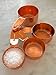Copper Metal Measuring Cups For Your Rustic & Farmhouse Kitchen Decor, Superior Strength Stainless Steel Core, Beautiful Finish, Baking Supplies, Cooking Tools, A Lovely Gift, Attractively Boxed