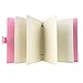 WarmHut Earrings Organizer Book, Small Portable Travel Jewelry Earrings Ear Studs Organizer Holder Display Storage Bag Case Box (Pink)