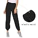 Guteer Women Winter Outdoor Quick Dry Hiking Camping Elastic Waist Pull on Sports Pants,Black,Mediumthumb 2