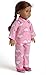 sweet dolly Doll Clothes 2pc Pink Sleepwear Pajamas Fits 18 Inches American Girl Dolls