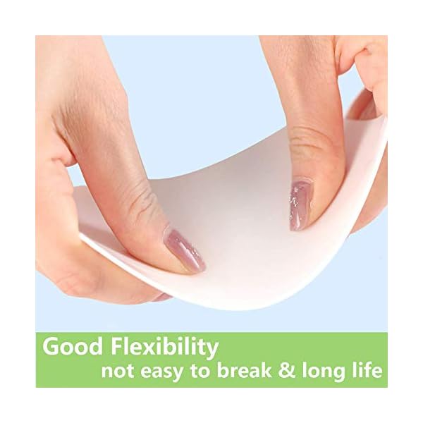 Set of 2 Dough Scrapers Bowl Scraper Plastic Pastry Bread Dough Cutter Flexible Cutter Chopper Home Kitchen Tools…