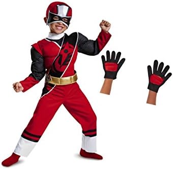 Red Power Ranger Baby Boys Toddler Costume and Gloves
