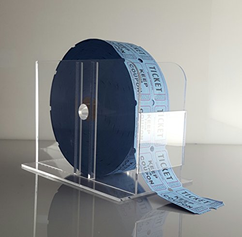T'z Tagz Acrylic Raffle Ticket Dispenser for Single or Double Roll Tickets