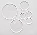 MEYA Set of 15pcs High Clear Blank Acrylic Discs ,Acrylic Round Sheet With Hole 1/8