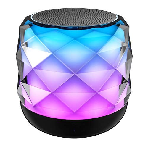 Night Light Bluetooth Speaker, NUBWO Portable Bluetooth Speakers,Colorful LED Wireless Speaker, Bedside Lamp & Built in Mic for iPhone/Samsung/Speakerphone/TF Card/Tablet/Laptop/Echo Dot