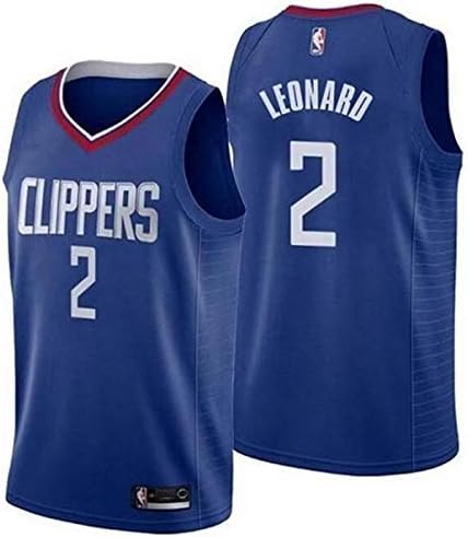 runvian Men's Basketball Jerseys - NBA Los Angeles Clippers #2 Kawhi Leonard Swingman Edition Jeysey,Embroidered,Sportswear, Unisex Sleeveless TShirt