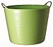 Red Gorilla Medium Flexible Plastic Tub, Toy Storage, Laundry, Gardening & More, 26 Liter/6.8 Gallon, Pistachio