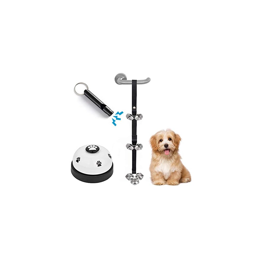 XIRGS Dog Bell, Training Potty Pet Doorbell Adjustable Door Press Bell